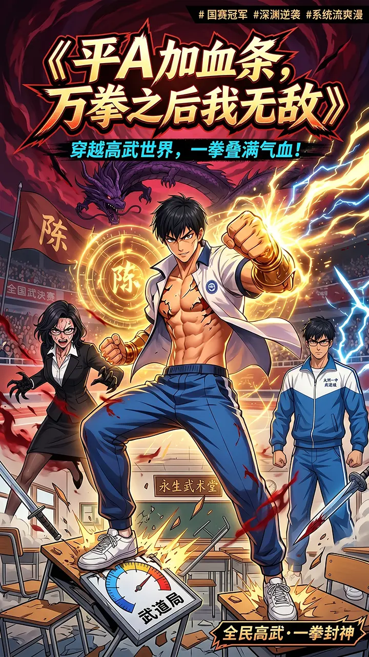 《平A加血条，万拳之后我无敌》项目封面